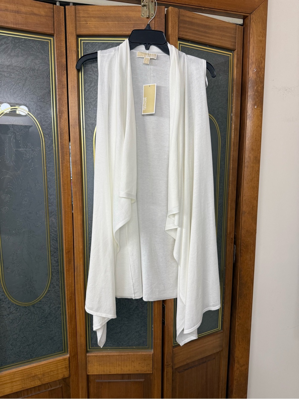 MICHAEL KORS LADIES Draped Open-Front Vest - Lightweight, BRAND NEW